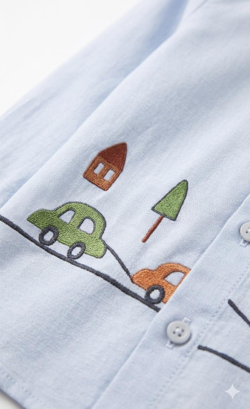 Car Ride Hand Painted Shirt