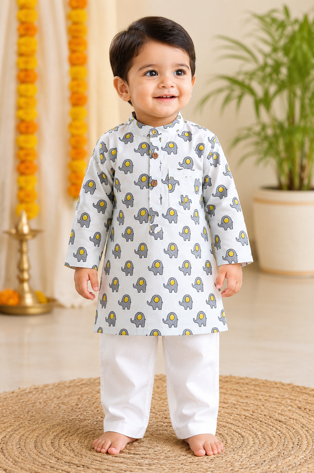 Elephant Kurta Set