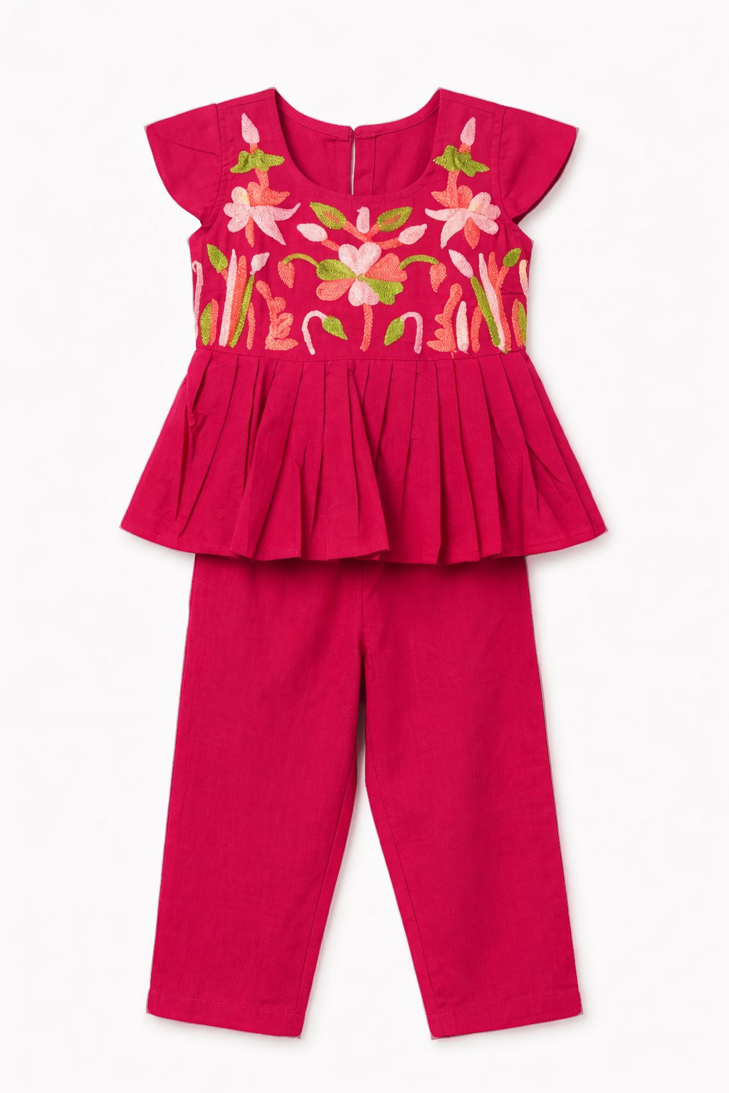 Blossom Pleated Peplum Set