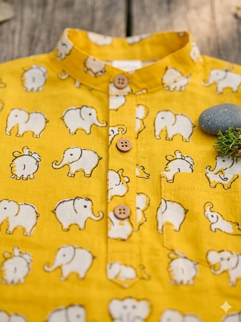 Sunny Elephant Kurta Set