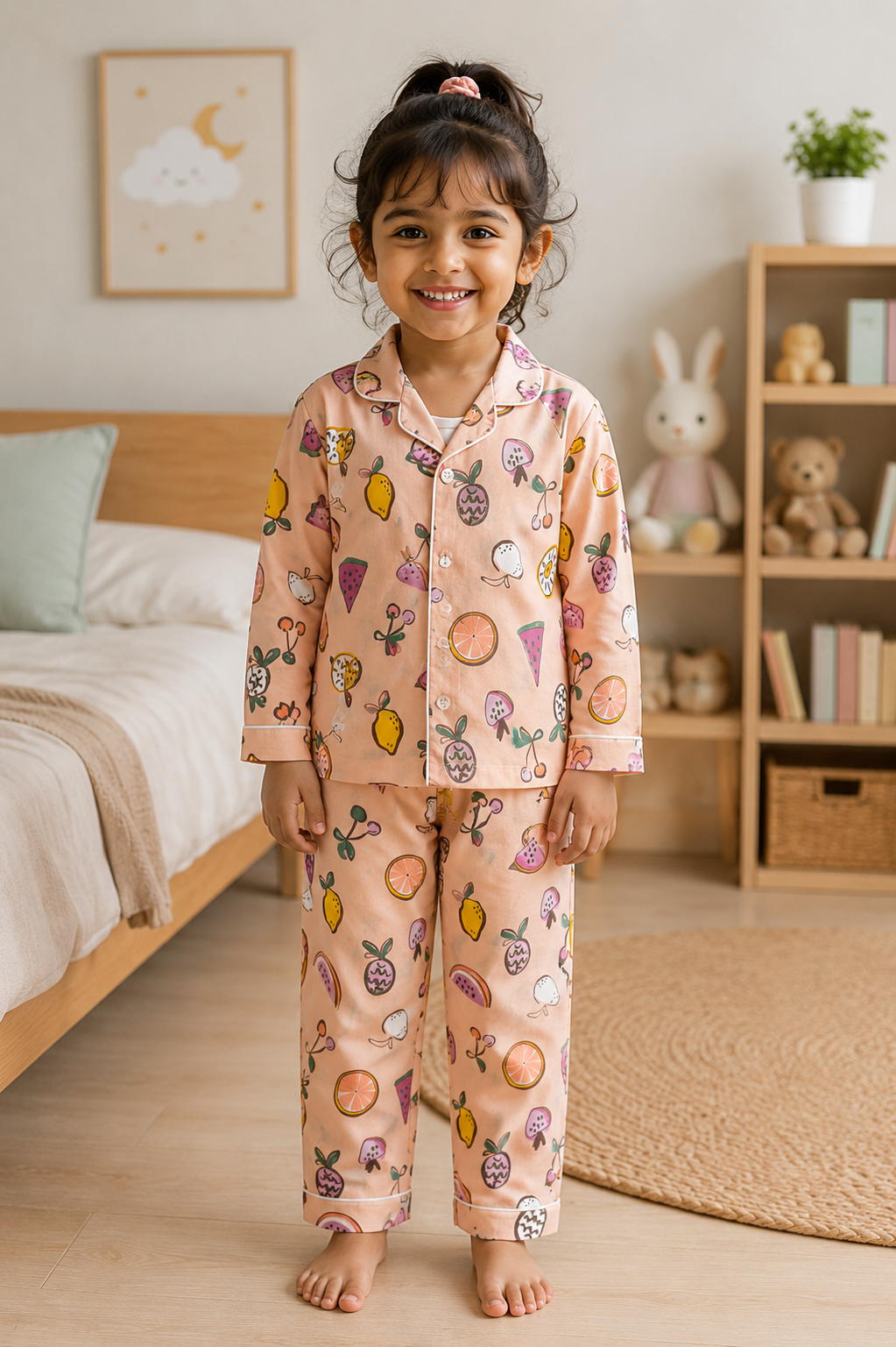 Fruity Fun Cotton Night Suit