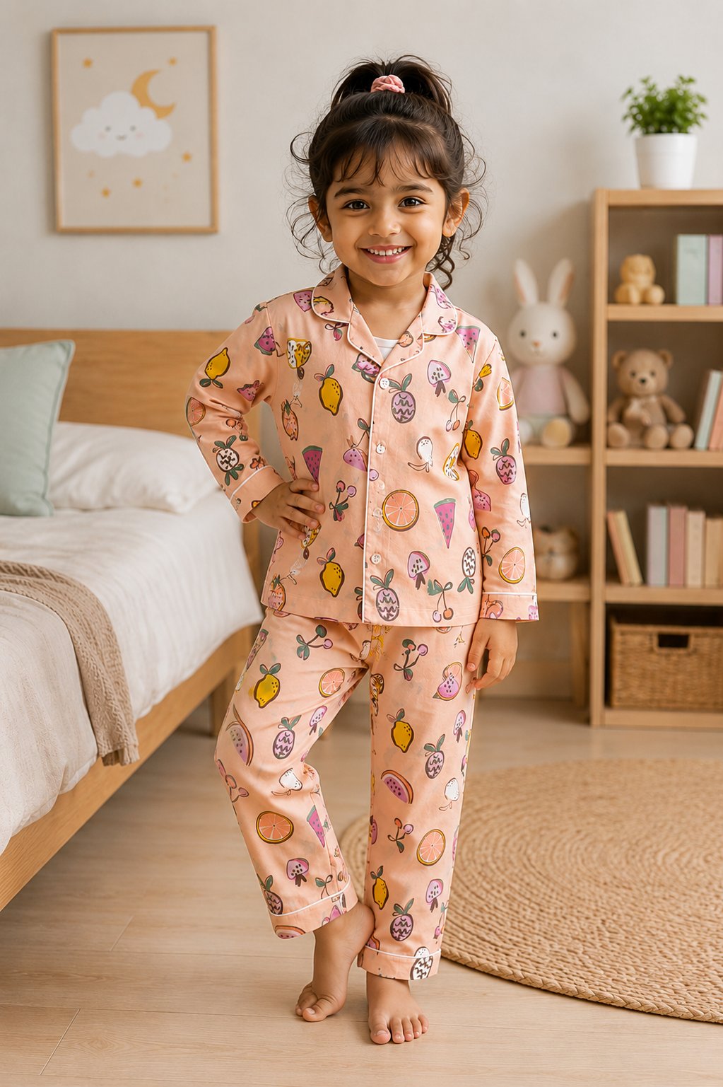 Fruity Fun Cotton Night Suit