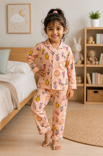 Fruity Fun Cotton Night Suit