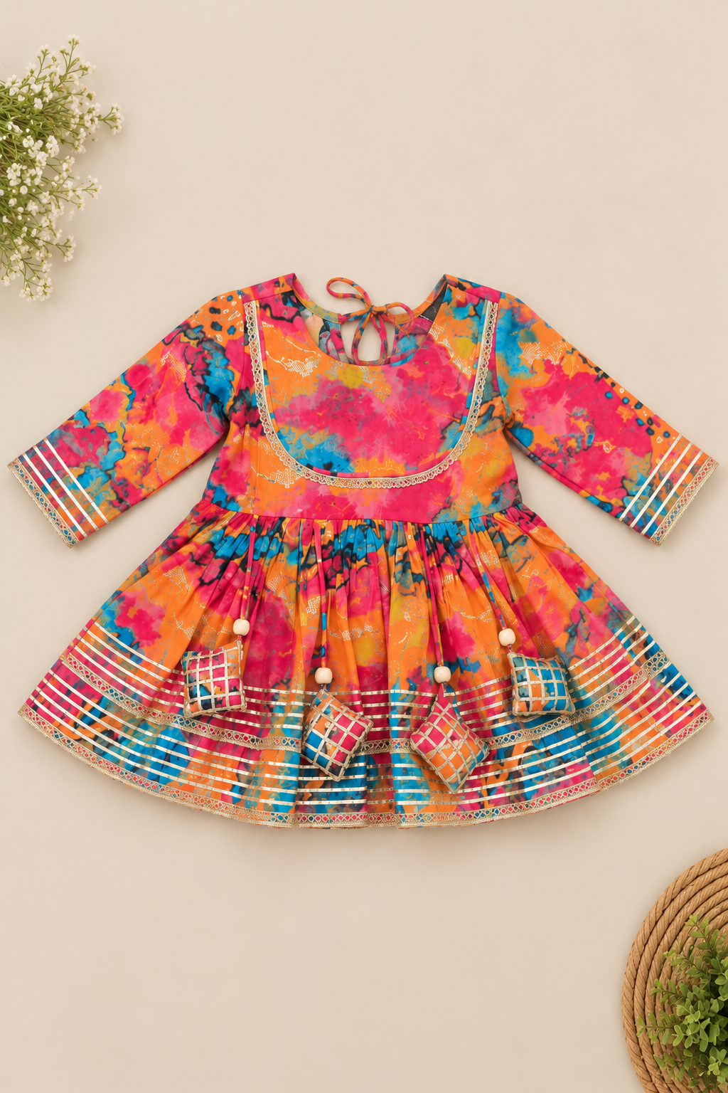 Multicolour Kurti Sharara Set