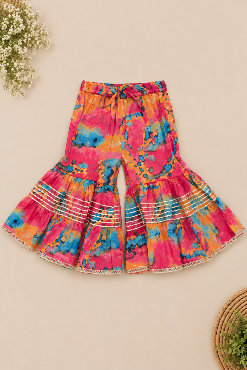 Multicolour Kurti Sharara Set