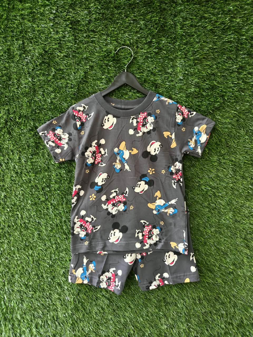 Mickey Mouse Printed T-Shirt & Shorts Co-ord Set