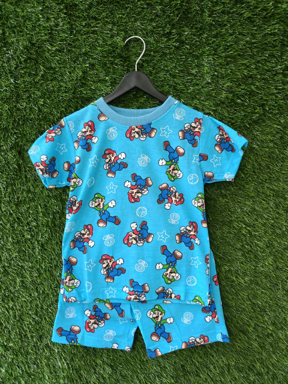 Mario Printed T-Shirt & Shorts Co-ord Set
