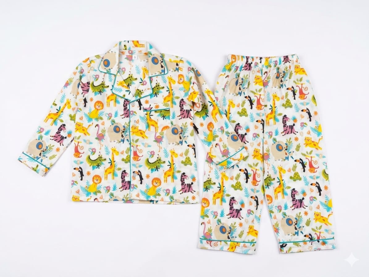 Safari Tales Cotton Night Suit