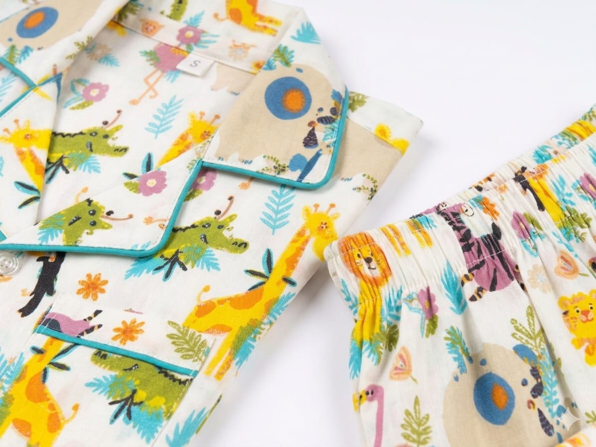 Safari Tales Cotton Night Suit