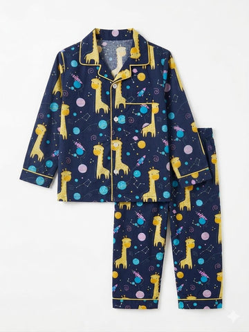 Night Sky Explorers Print Night Suit