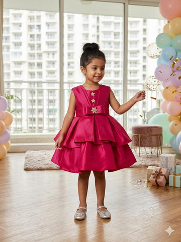 Fuchsia Pink Party Frock