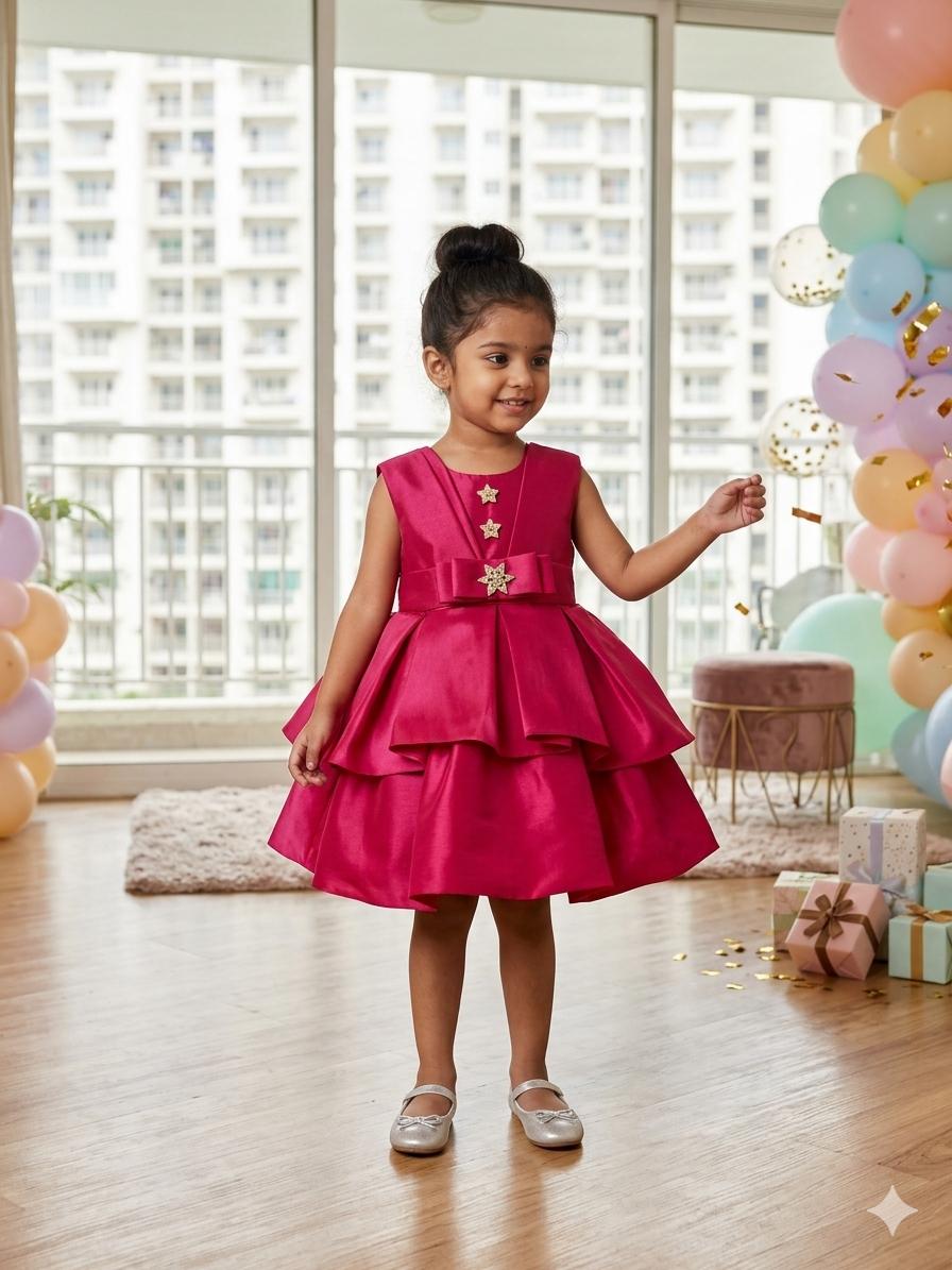 Fuchsia Pink Party Frock