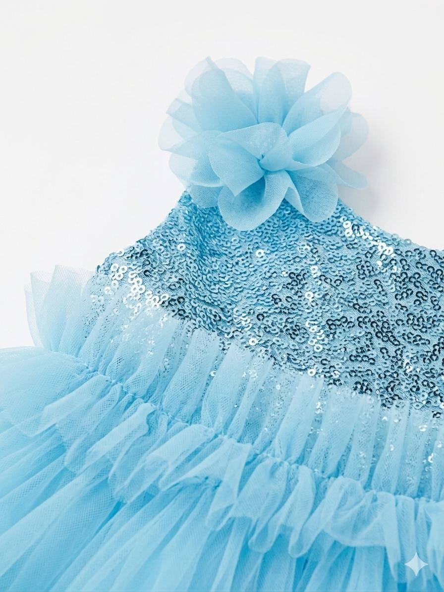 Sky Blue Princess Party Gown