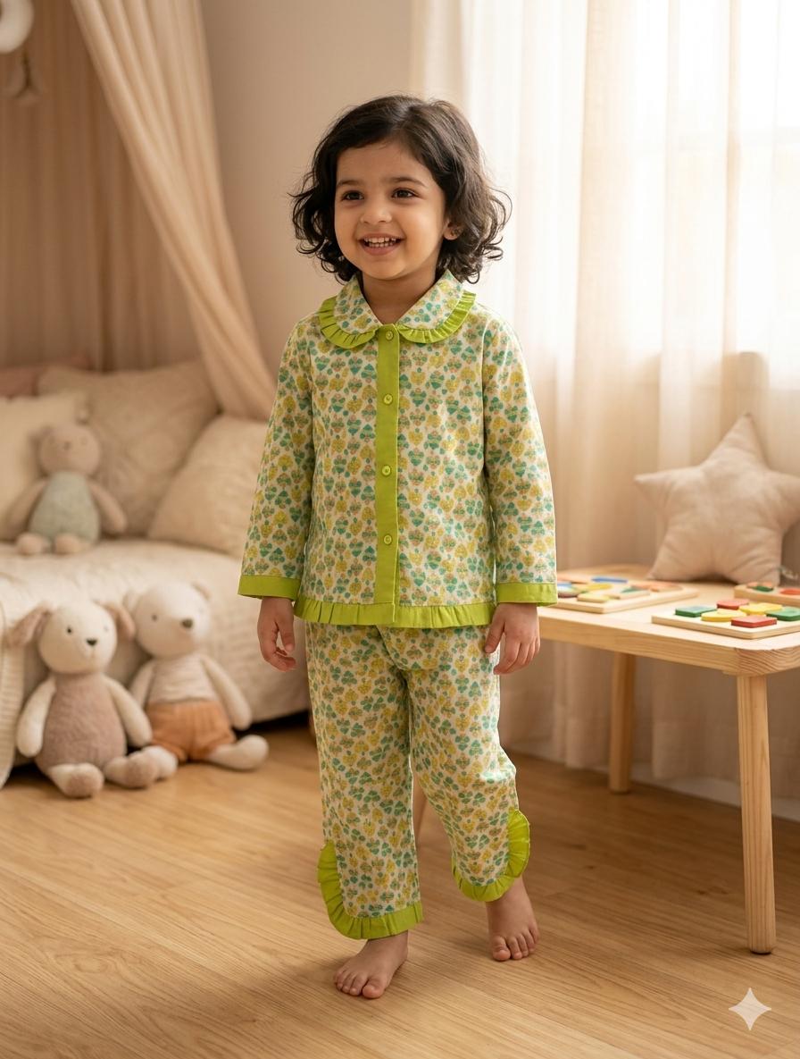 Floral Cotton Night Suit