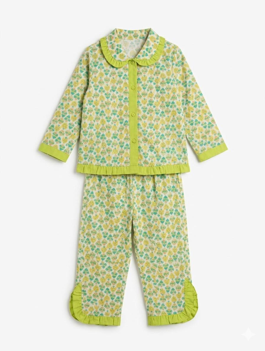 Floral Cotton Night Suit