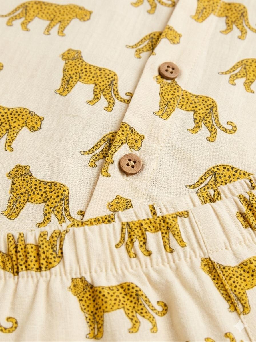 Leopard Print Cotton Co-ord Set