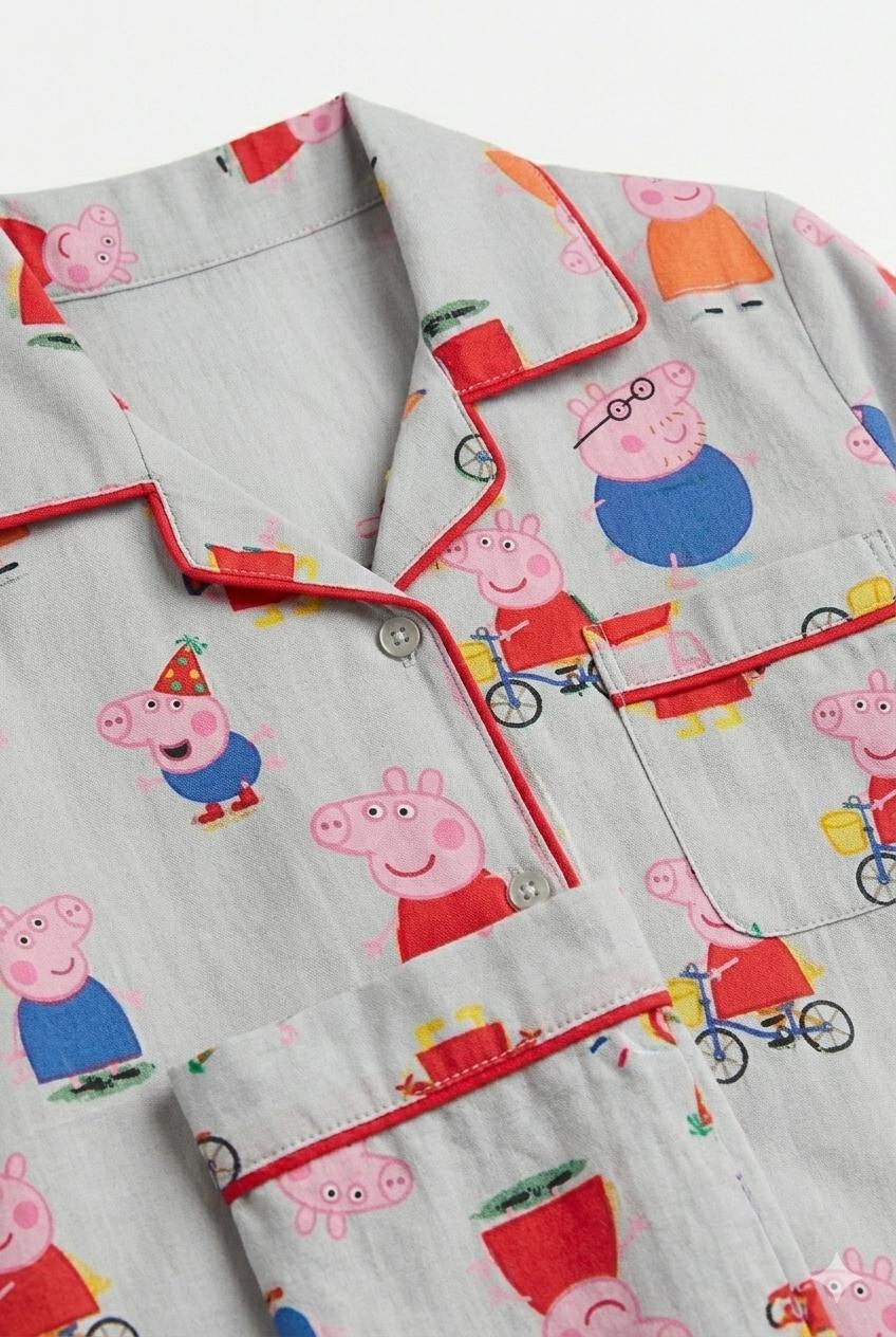 Peppa Print Cotton Night Suit