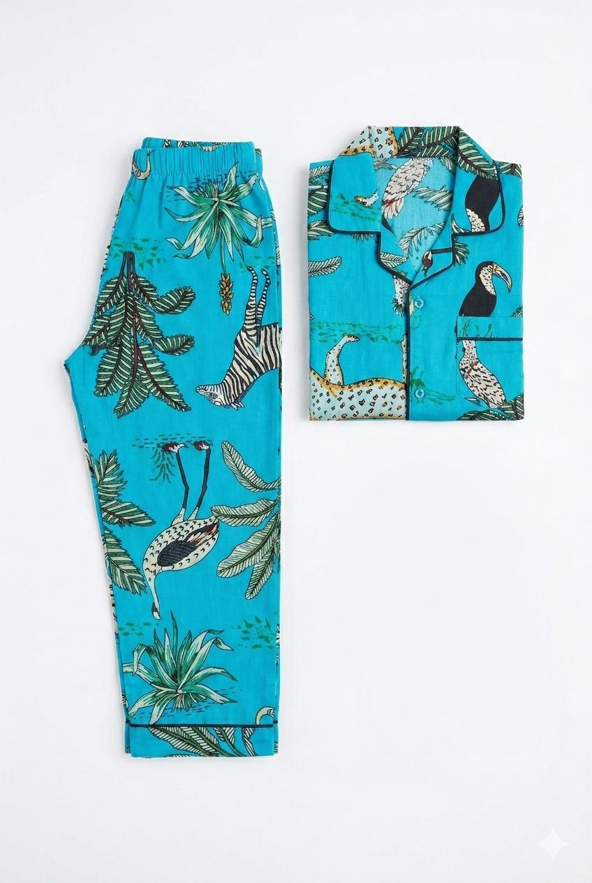 Jungle Safari Cotton Night Suit