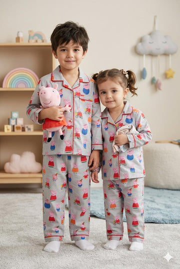 Peppa Print Cotton Night Suit