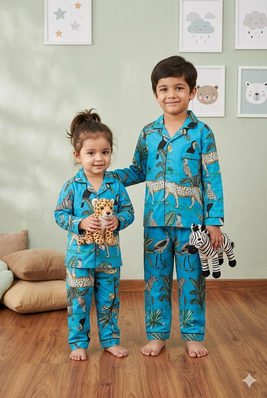 Jungle Safari Cotton Night Suit