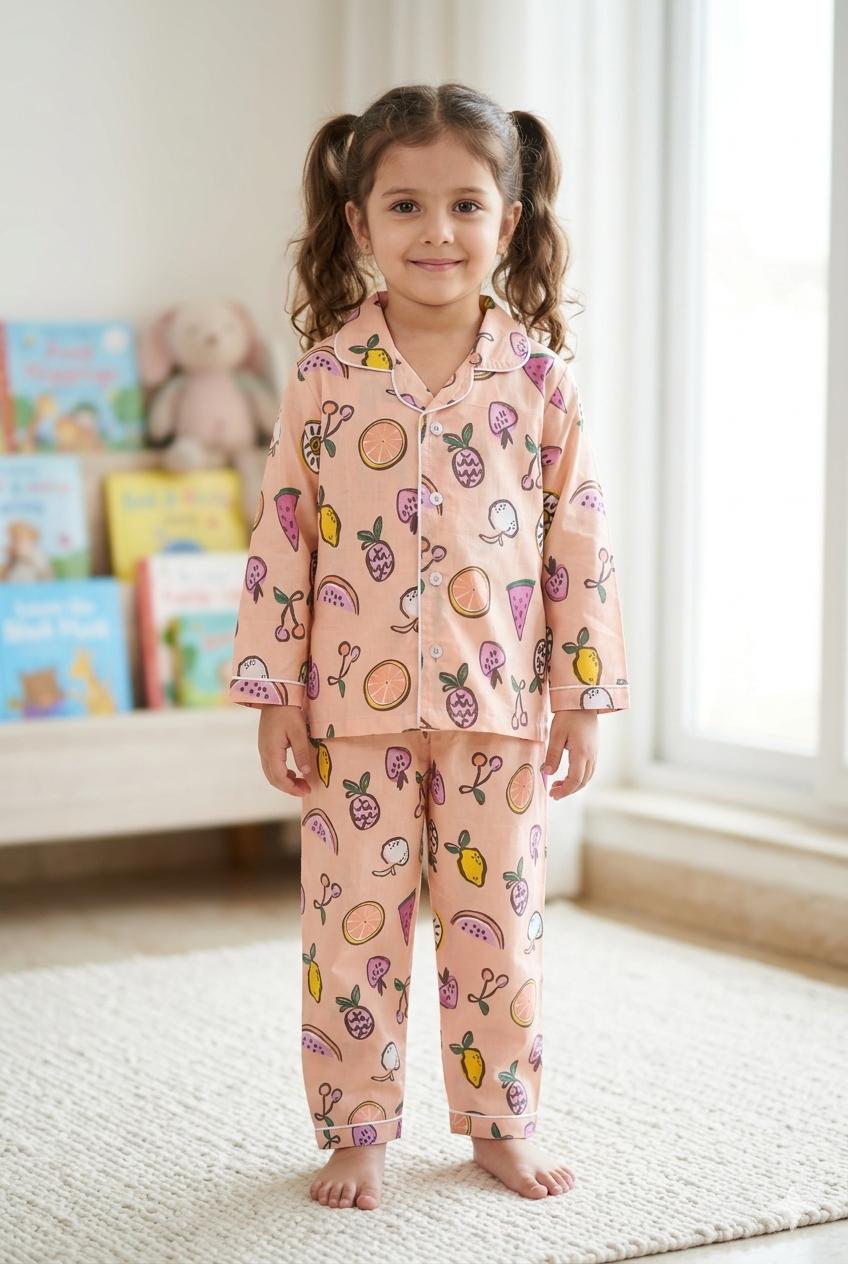 Fruity Fun Cotton Night Suit