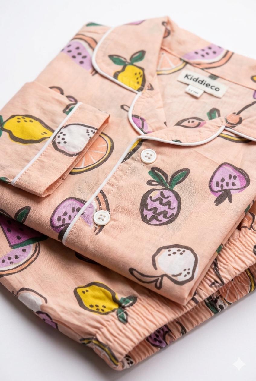 Fruity Fun Cotton Night Suit