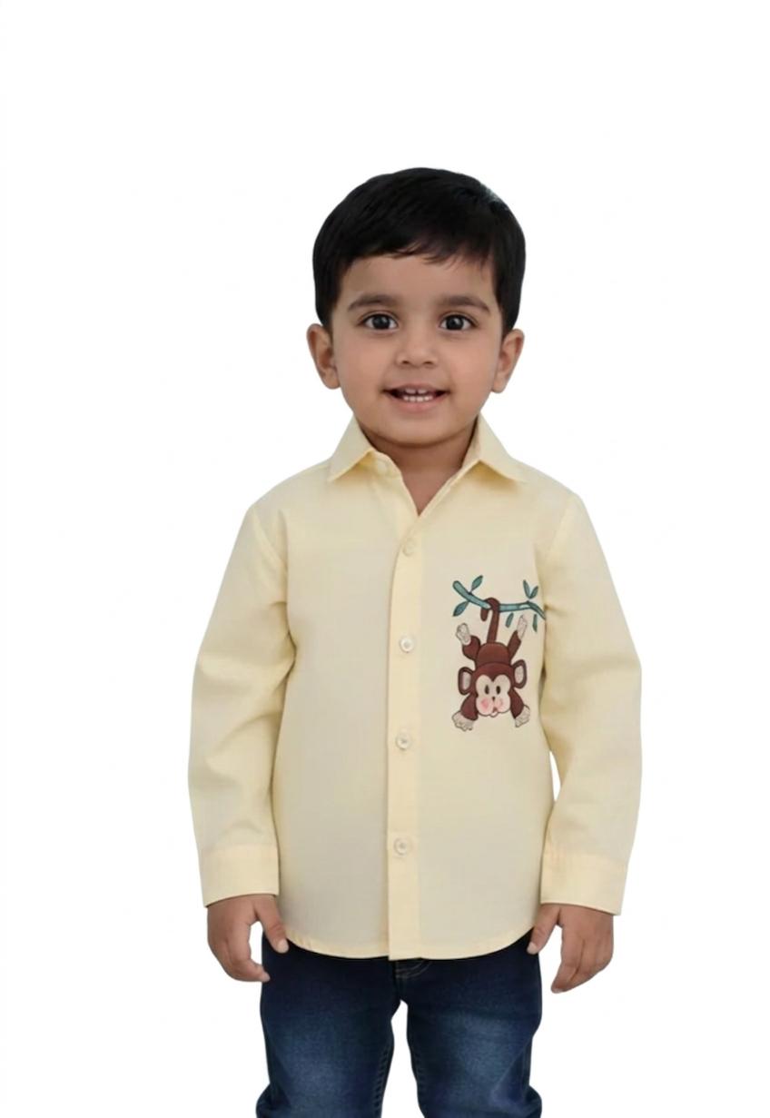 Yellow Hand Painted Shirt
