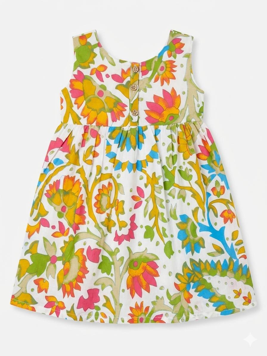 White Floral Frock