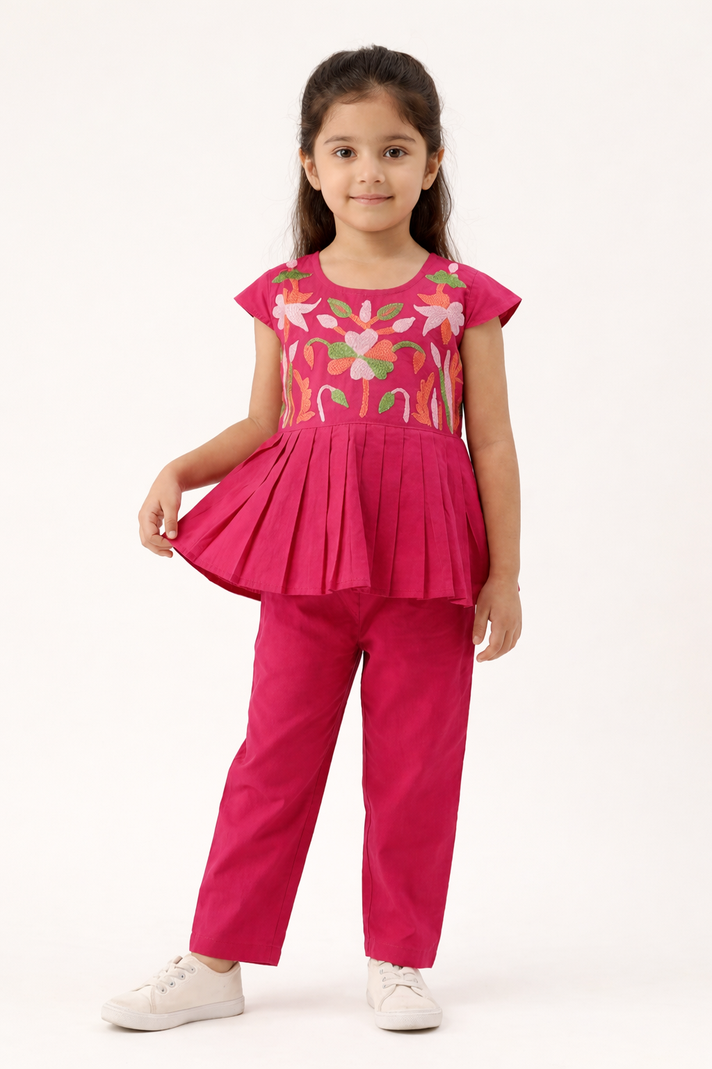 Blossom Pleated Peplum Set