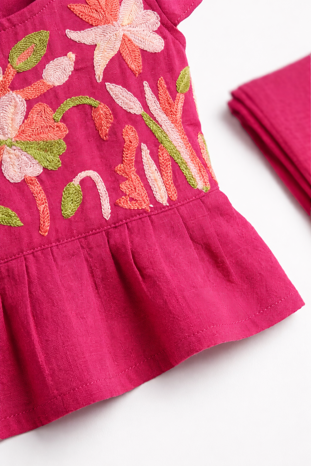 Blossom Pleated Peplum Set