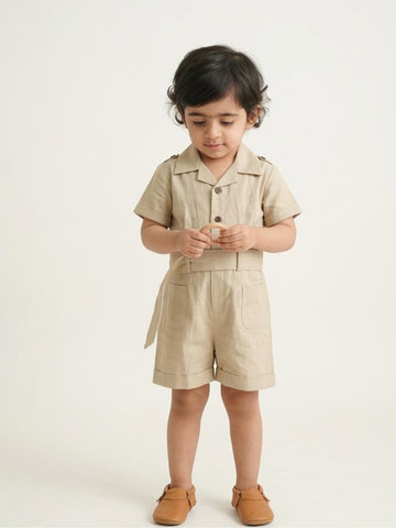 Beige Jumpsuit
