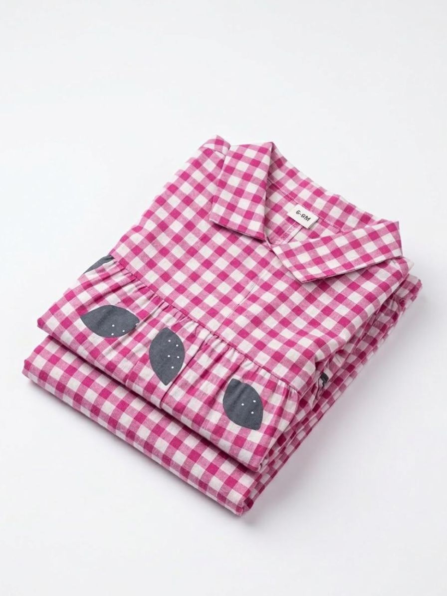 Pink Check Coord Set
