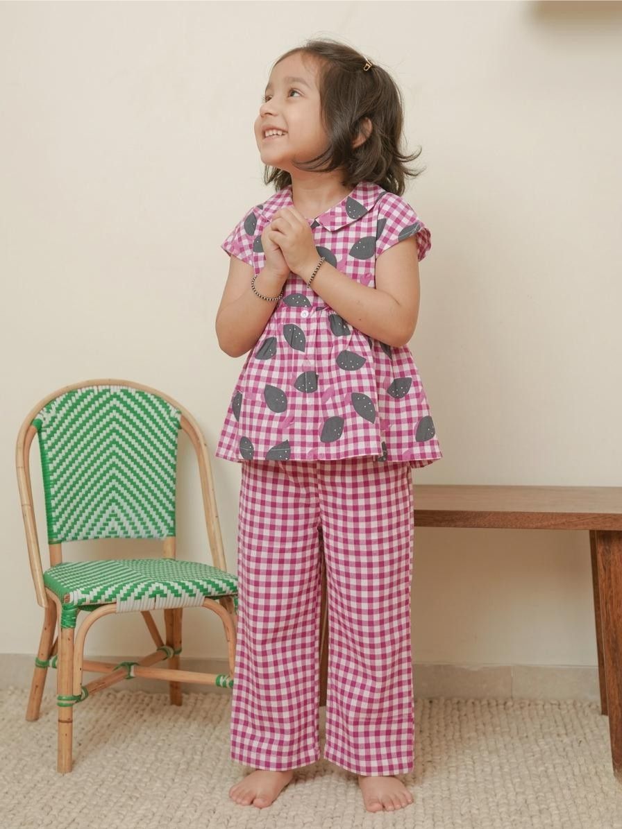Pink Check Coord Set