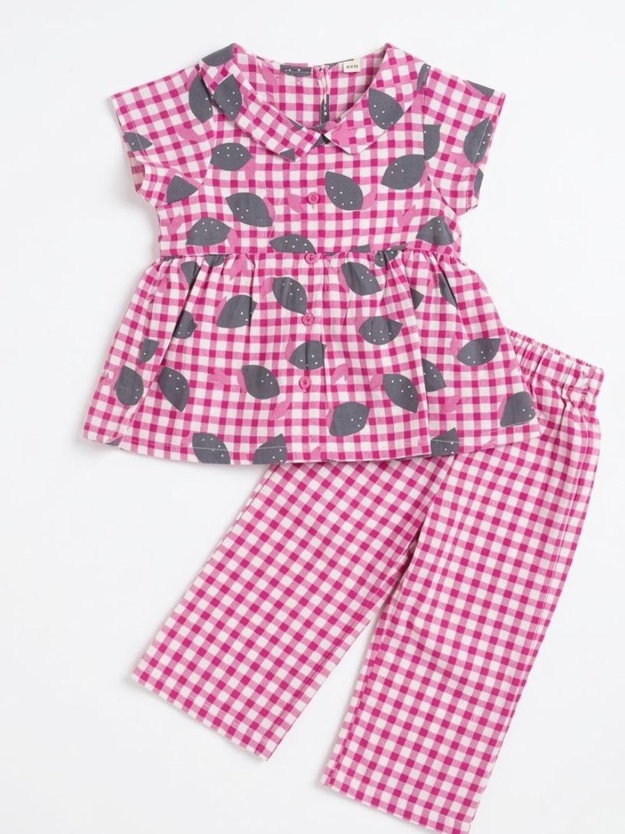 Pink Check Coord Set